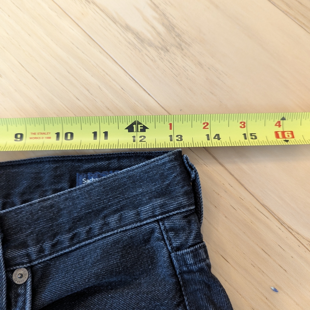 Citizens Of Humanity Sacha High Rise Wide Leg Denim Jeans Baggy Relaxed Raw Hem - Picture 9 of 12